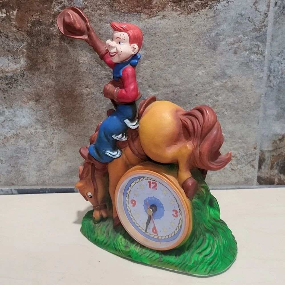 Vintage Howdy Doody Bucking Bronco Clock 1988 Clock Works